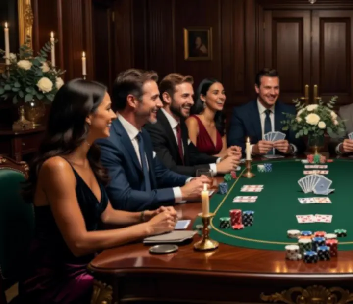 Soukromá narozeninová oslava ve stylu pokerového večera